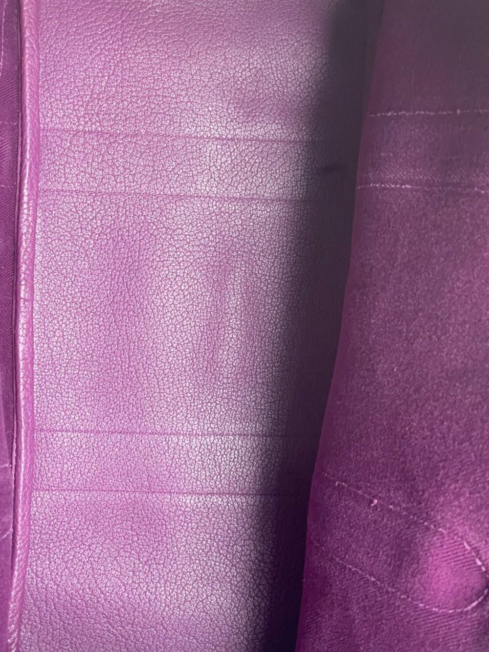 Hermes Garden Party 36 Toile & Leather Tote Palladium Hardware-Purple - Preowned - Picture 4 of 13